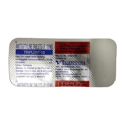 Triplent 10mg Tablet 10'S - Depression-Ant