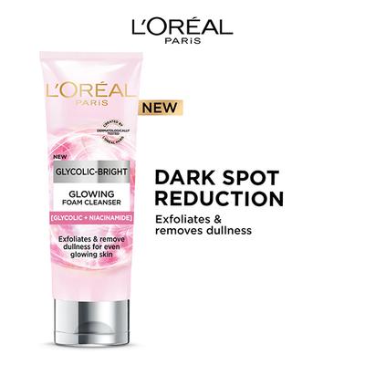 L'Oreal Paris Glycolic Bright Daily Foaming Face Cleanser 100 ml - Face Wash & Cleansers