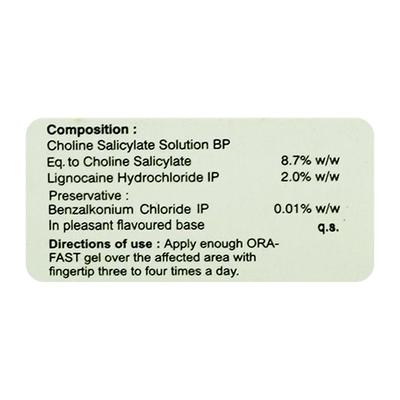 ORA FAST Gel 15gm - Anaesthesia - Local-Ana