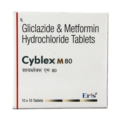 Cyblex M 80mg Tablet 15'S - Diabetes-Ant