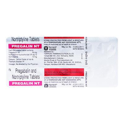 Pregalin NT Tablet 10'S - Neuropathic Pain-Dru