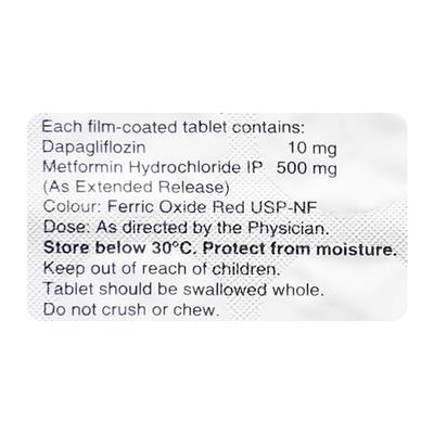 DAPARYL M 10/500 Tablet 10's - Diabetes-Ant
