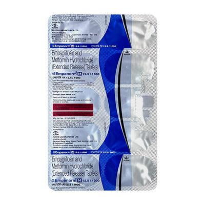EMPANORM M 12.5/1000 Tablet 10's - Diabetes-Ant