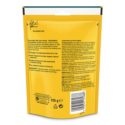Pedigree Tasty Minis Puppy - Chicken Flavour 125 gm - Petfood
