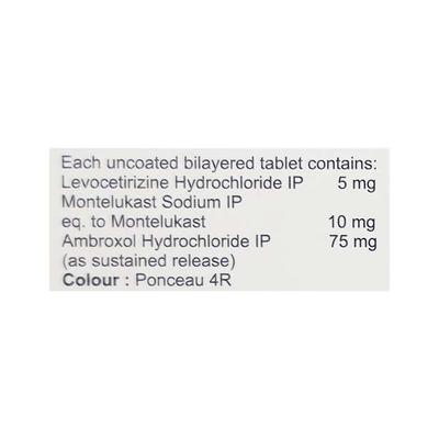 Ventocore AX Tablet 10'S - Cough And Cold-Cou