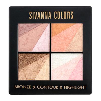 Sivanna Colors Bronze Contour & Highlighter Set - HF362 02 20 gm - Highlighters & Illuminators