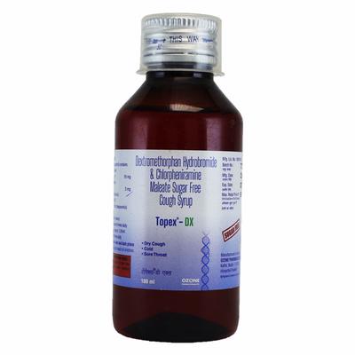 Topex DX Sugar Free Cough Syrup 100ml - Cough And Cold-Cou