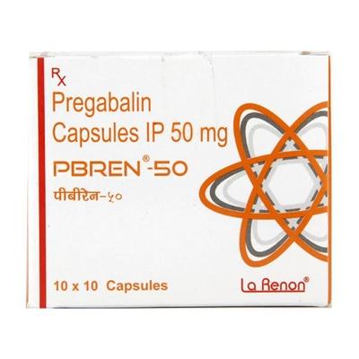 Pbren 50mg Capsule 10'S - Neuropathic Pain-Dru