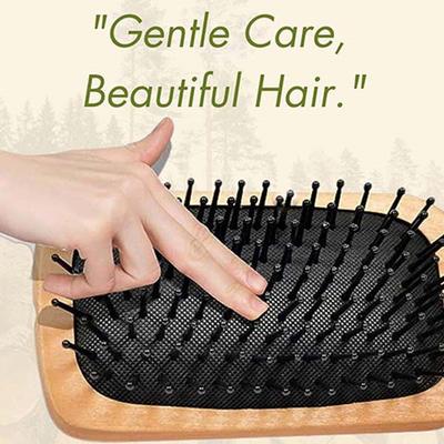 Allure Bamboo Paddle Hair Brush Black 1's - Hair Brushes