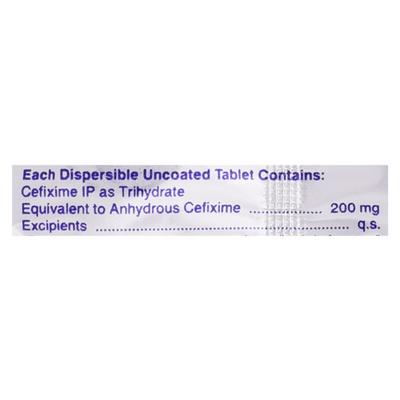 Extacef DT 200mg Tablet 10'S - Bacterial Infections-Cep