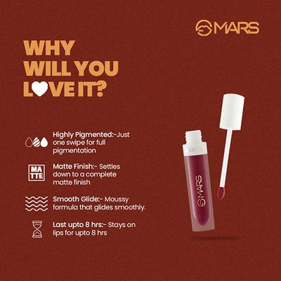 Mars Matte Lip Color, (Special Entry) 4.5 ml - Liquid Lipsticks
