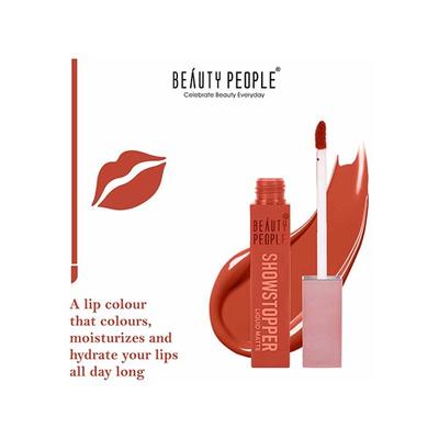 Beauty People Showstopper Liquid Lip Color with Spf 15 and Vit E 06 Powerful 4 ml - Liquid Lipsticks