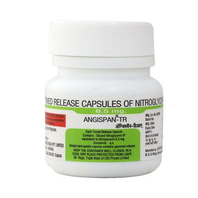 Angispan TR 6.5mg Capsule 25'S - Angina