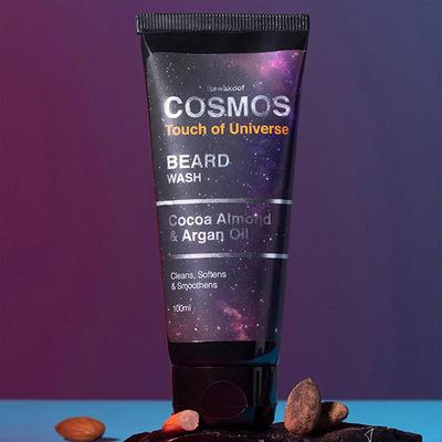 Cosmos by Bewakoof Beard Wash Powered By Cocoa Almond and Argan Oil 100 ml - Beard Wash
