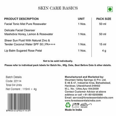 Forest Essentials Tulsi Gift Box - Skin Care Basics 50 ml - Makeup Kits & Sets