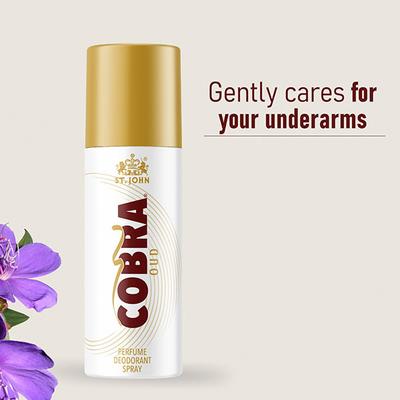 St. John Cobra Oud Deodorant Spray - Pack of 2 x 150 ml - Men Deodorants/Roll-Ons