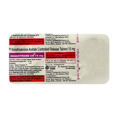 Regestrone CR 15mg Tablet 5'S - Hormonal Therapy-Oes