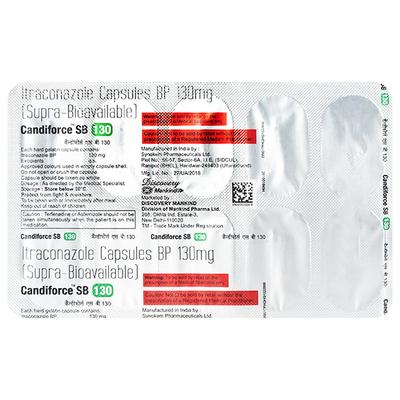 CANDIFORCE SB 130 Capsule 10's - Fungal Infections-Anf