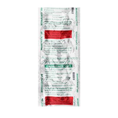 Monotrate OD Tablet 10'S - Angina