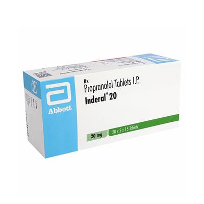 Inderal 20mg Tablet 15'S - Hypertension-Bet