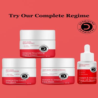 Dermistry Anti Aging Lifting And Firming Instant And Intense Face Mask 50 ml + Lifting And Firming Anti Aging Instant And Intense Face Lift Serum 30 ml - Face Serum