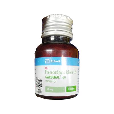 Gardenal 60mg Tablet 100'S - Epilepsy/Convulsion-Ant