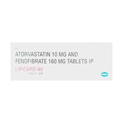 Lipicard AV Tablet 10'S - High Cholesterol-Dys