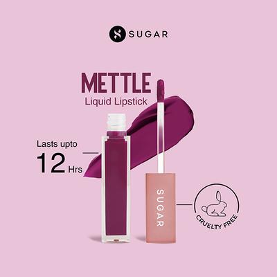 SUGAR Cosmetics Mettle Liquid Lipstick - 02 Vega (Deep Fuchsia) 7ml - Liquid Lipsticks