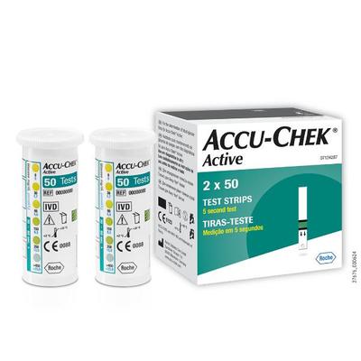 Accu-Chek Active Blood Glucose Test Strip 100's - Blood Glucose Monitors/Test Strips