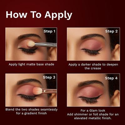 Pilgrim Eyeshadow Fiesta Queen 12-in-1 Highly Pigmented Shades For The Ultimate Glam 24 gm - Eyeshadow, Bases & Primers