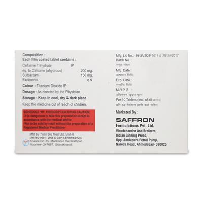Mortega 200/150mg Tablet 10'S - Bacterial Infections-Cep