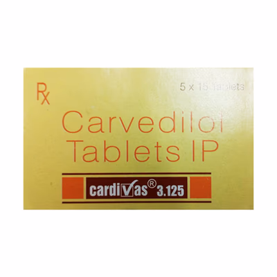CARDIVAS 3.125 Tablet 15's - Hypertension-Bet