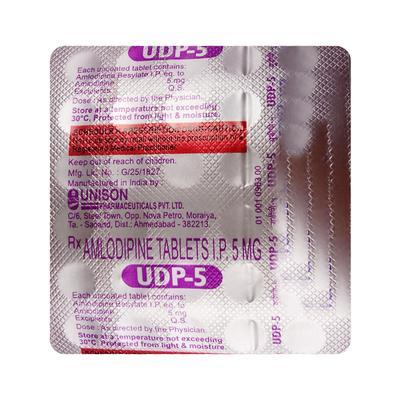 UDP 5 Tablet 30's - Hypertension-Cal