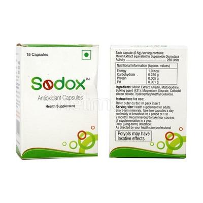 Sodox 250IU Capsule 15'S - Supplements-Sup