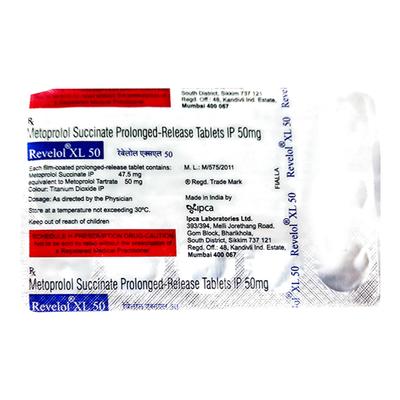 REVELOL XL 50 Tablet 15's - Hypertension-Bet