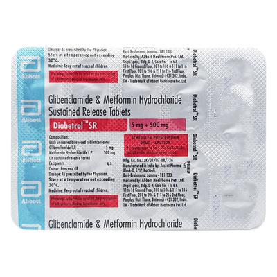 Diabetrol SR Tablet 10'S - Diabetes-Ant