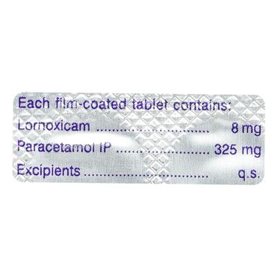 Lornoxi P Tablet 10'S - Pain relief-Nsa