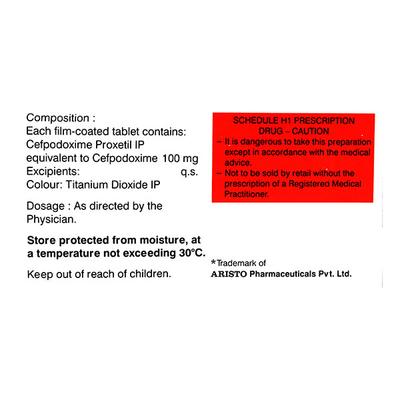 Monocef O 100mg Tablet 10'S - Bacterial Infections-Cep