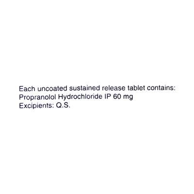 Provanol SR 60mg Tablet 10'S - Hypertension-Bet