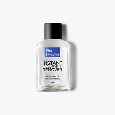 Blue Heaven Instant Nail Paint Remover with Vitamin E & Nail Conditioner 28ml - Nail Polish