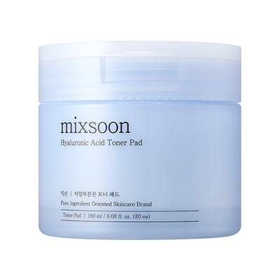 Mixsoon Hyaluronic Acid Toner Pad Hydrating & Soothing Exfoliating Pads for Dewy Skin 180 ml - Toners
