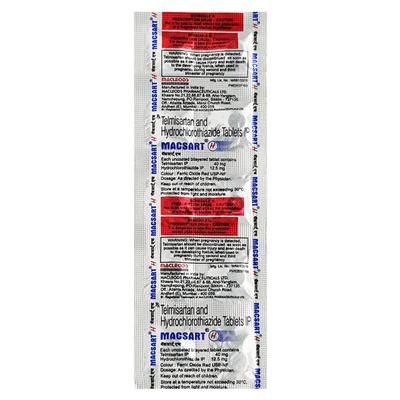 Macsart H Tablet 10'S - Hypertension-Ang