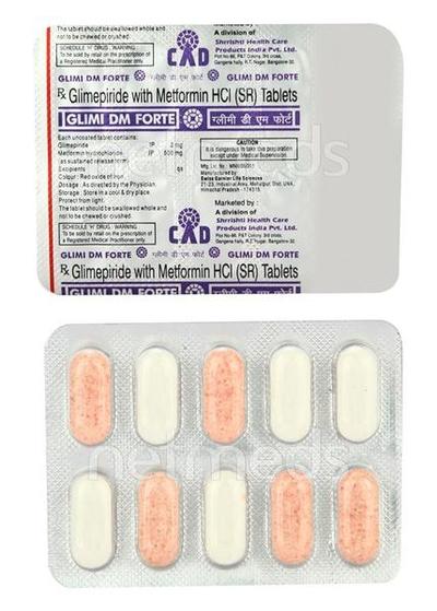 Glimi DM Forte Tablet 10'S - Diabetes-Ant