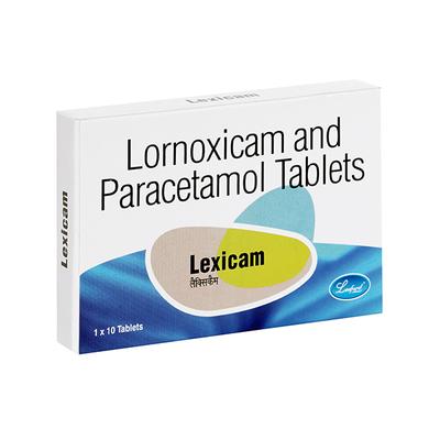 Lexicam 8/325mg Tablet 10'S - Pain relief-Nsa