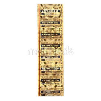 Cefoxim 250mg Tablet 10'S - Bacterial Infections-Cep