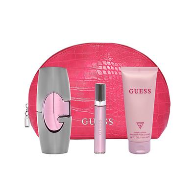 Guess For Women Set (Eau De Parfum 75Ml + Travel Spray 15Ml + Body Lotion 100Ml + Pouch) 1's - Makeup Kits & Sets