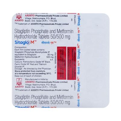 SITAGLO M 50/500 Tablet 15's - Diabetes-Ant