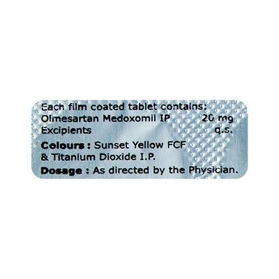 Olmesmart 20mg Tablet 10'S - Hypertension-Ang