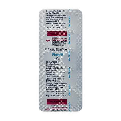 Flury 5mg Tablet 10'S - Migraine