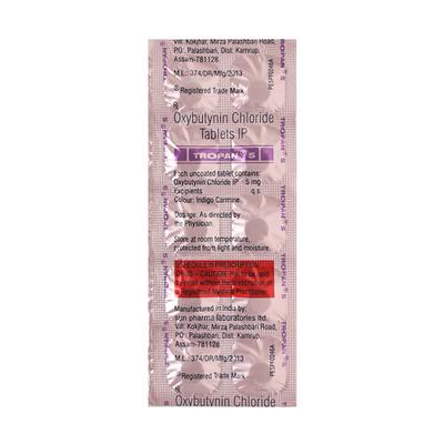 Tropan 5mg Tablet 10'S - Bladder And Prostate Disorders-Dru